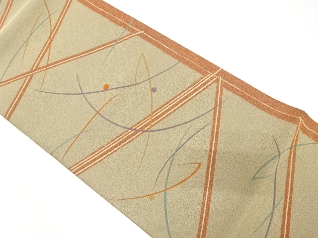 JAPANESE FUKURO OBI / WOVEN DIAGONAL STRIPE